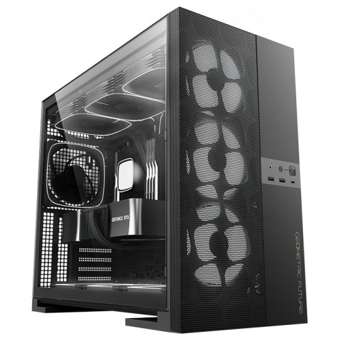 Купить Корпус Geometric Future Model 5 Mesh без БП (GEO-M5V-B) Black с проверкой совместимости: обзор, характеристики, цена в Киеве, Днепре, Одессе, Харькове, Украине | интернет-магазин TELEMART.UA фото