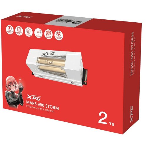 SSD-диск ADATA XPG Mars 980 Storm 3D NAND 2TB M.2 (2280 PCI-E) NVMe x4 (SMAR-980S-2TCI) купити з перевіркою сумісності: огляд, характеристики, ціна у Києві, Львові, Вінниці, Хмельницькому, Івано-Франківську, Україні | інтернет-магазин TELEMART.UA фото