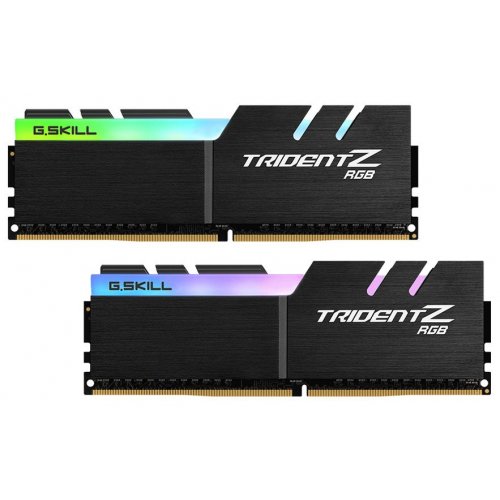 ОЗП G.Skill DDR4 32GB (2x16GB) 3200Mhz Trident Z RGB Black (F4-3200C16D-32GTZRX) купити з перевіркою сумісності: огляд, характеристики, ціна у Києві, Львові, Вінниці, Хмельницькому, Івано-Франківську, Україні | інтернет-магазин TELEMART.UA фото