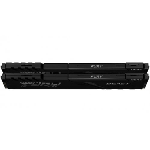 Купить ОЗУ Kingston DDR4 32GB (2x16GB) 3200Mhz FURY Beast Black (KF432C16BB1K2/32WP) с проверкой совместимости: обзор, характеристики, цена в Киеве, Днепре, Одессе, Харькове, Украине | интернет-магазин TELEMART.UA фото