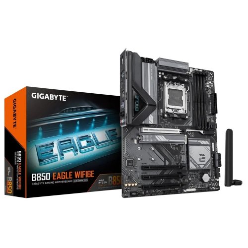 Уцінка материнська плата Gigabyte B850 EAGLE WIFI6E (sAM5, AMD B850) (Сліди використання, 803246) купити в Україні: Київ, Львів, Хмельницький, Тернопіль | Перевірка сумісності, низька ціна, відгуки, характеристики від TELEMART фото