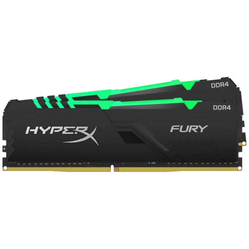 Купить Озу HyperX DDR4 64GB (2x32GB) 3200Mhz Fury RGB (HX432C16FB3AK2/64) (Восстановлено продавцом, 803275) с проверкой совместимости: обзор, характеристики, цена в Киеве, Днепре, Одессе, Харькове, Украине | интернет-магазин TELEMART.UA фото
