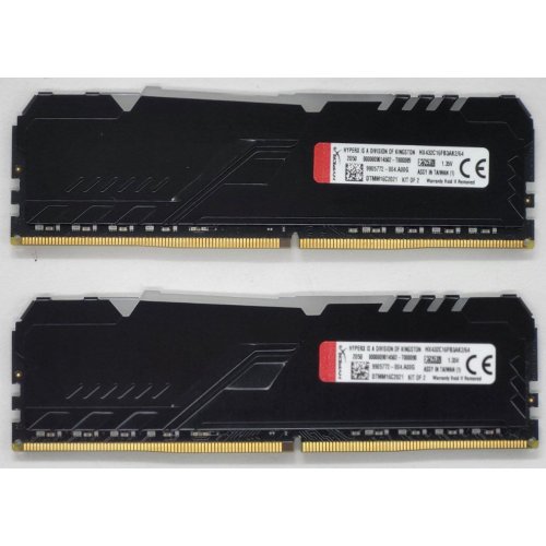 Купить Озу HyperX DDR4 64GB (2x32GB) 3200Mhz Fury RGB (HX432C16FB3AK2/64) (Восстановлено продавцом, 803275) с проверкой совместимости: обзор, характеристики, цена в Киеве, Днепре, Одессе, Харькове, Украине | интернет-магазин TELEMART.UA фото