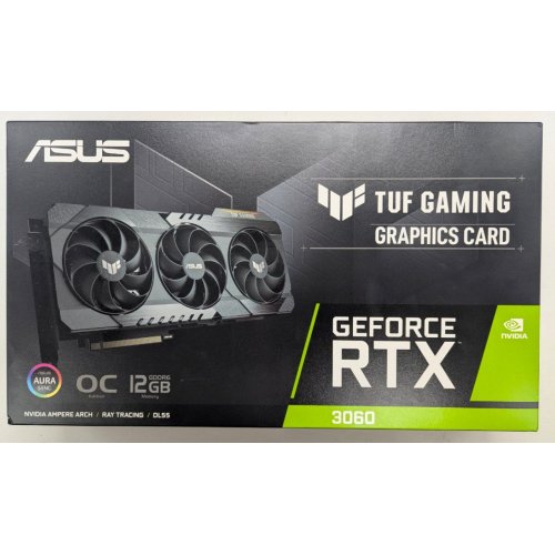 Купить Видеокарта Asus TUF GeForce RTX 3060 Gaming OC 12288MB (TUF-RTX3060-O12G-V2-GAMING) (Восстановлено продавцом, 803645) с проверкой совместимости: обзор, характеристики, цена в Киеве, Днепре, Одессе, Харькове, Украине | интернет-магазин TELEMART.UA фото