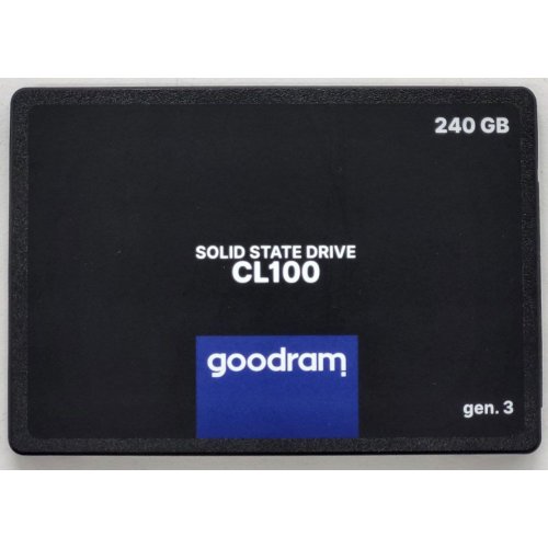 Купить Ssd-диск GoodRAM CL100 Gen.3 3D NAND TLC 240GB 2.5" (SSDPR-CL100-240-G3) (Восстановлено продавцом, 803686) с проверкой совместимости: обзор, характеристики, цена в Киеве, Днепре, Одессе, Харькове, Украине | интернет-магазин TELEMART.UA фото