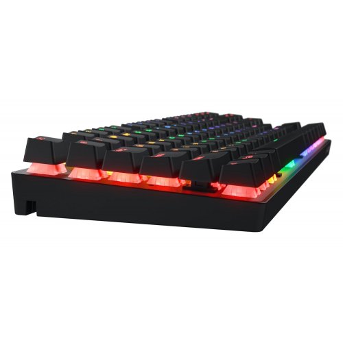 Купить Клавиатура HATOR Icefall Mecha TKL Rainbow Origin Red Linear Wireless (HTK287) Black - цена в Харькове, Киеве, Днепре, Одессе
в интернет-магазине Telemart фото