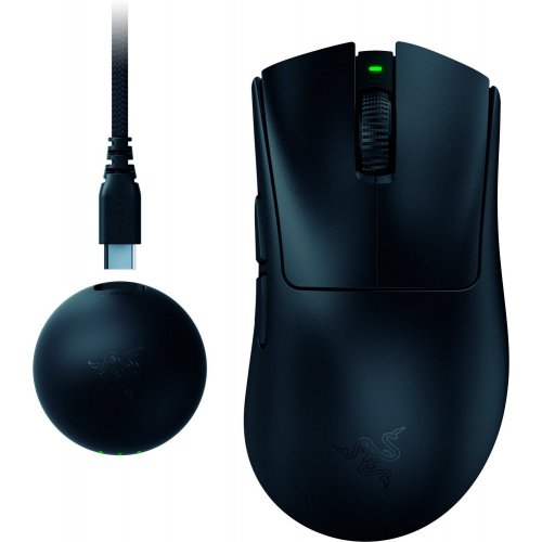 Купити Миша Razer DeathAdder V4 Pro Wireless (RZ01-05330100-R3G1) Black - ціна в Києві, Львові, Вінниці, Хмельницькому, Франківську, Україні | інтернет-магазин TELEMART.UA фото