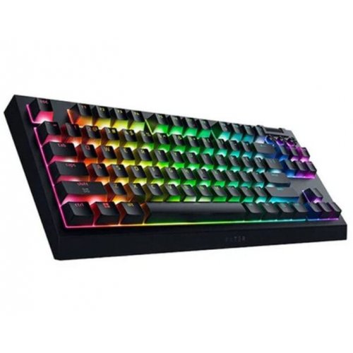 Клавиатура Razer BlackWidow V4 TKL Hyperspeed Mechanical Switches Gen-3 Tactile Wireless (RZ03-05480100-R3M1) Black купить в Украине: Киев, Днепр, Харьков, Одесса  | Низкая цена, отзывы, характеристики от TELEMART фото