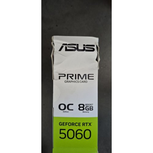 Уцінка відеокарта Asus PRIME GeForce RTX 5060 OC 8192MB (PRIME-RTX5060-O8G) (Пошкоджено пакування, 803885) купити з перевіркою сумісності: огляд, характеристики, ціна у Києві, Львові, Вінниці, Хмельницькому, Івано-Франківську, Україні | інтернет-магазин TELEMART.UA фото