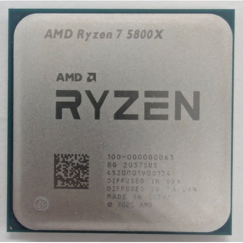 Купить Процессор AMD Ryzen 7 5800X 3.8(4.7)GHz 32MB sAM4 Tray (100-000000063) (Восстановлено продавцом, 803902) с проверкой совместимости: обзор, характеристики, цена в Киеве, Днепре, Одессе, Харькове, Украине | интернет-магазин TELEMART.UA фото
