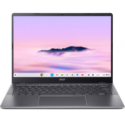 Ноутбук Acer Chromebook Plus 514 CB514-6H (NX.JFHEU.001) Steel Gray / 14″ (1920x1200, IPS) / Intel Core i3-N355 (3.9 ГГц), 8 ядер / Intel Graphics / 8 ГБ (LPDDR5x) / 256 ГБ (SSD) / Chrome