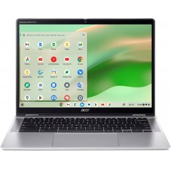 Ноутбук Acer Chromebook Spin 314 CP314-2HN (NX.KYJEU.001) Sparkly Silver / 14″ (1920x1200, IPS) / Intel Core i3-N305 (1.8–3.8 ГГц), 8 ядер / Intel UHD Graphics / 8 ГБ (LPDDR5) / 256 ГБ (SSD) / Chrome