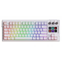 Клавіатура MiraBox LCD AI K1 Pro Mechanical Red Linear Switches White