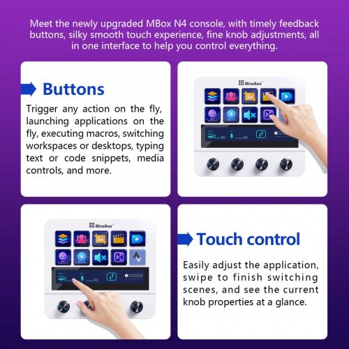 Photo MiraBox Stream Dock N4 White