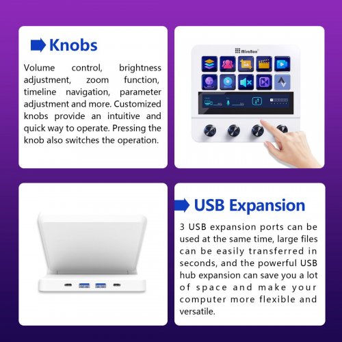 Photo MiraBox Stream Dock N4 White