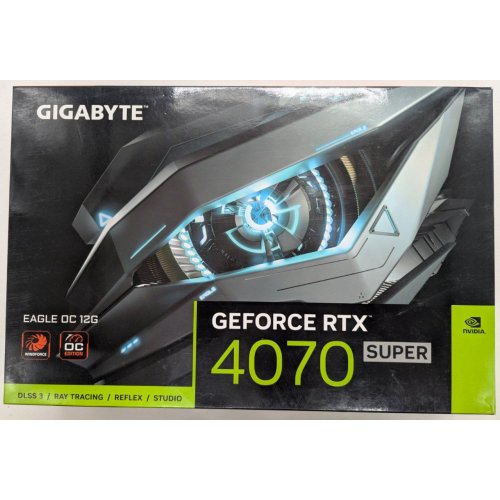 Купить Видеокарта Gigabyte GeForce RTX 4070 SUPER EAGLE 12288MB (GV-N407SEAGLE-12GD) (Восстановлено продавцом, 804002) с проверкой совместимости: обзор, характеристики, цена в Киеве, Днепре, Одессе, Харькове, Украине | интернет-магазин TELEMART.UA фото