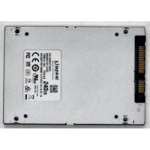 Ssd-диск Kingston SSDNow UV400 240GB 2.5" (SUV400S37/240G) (Відновлено продавцем, 804028) купити з перевіркою сумісності: огляд, характеристики, ціна у Києві, Львові, Вінниці, Хмельницькому, Івано-Франківську, Україні | інтернет-магазин TELEMART.UA фото
