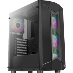Корпус Aerocool PGS Sentinel ARGB Tempered Glass без БП Black (Восстановлено продавцом, 804278)