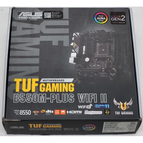 Материнская плата Asus TUF GAMING B550M-PLUS II WIFI (sAM4, B550) (Восстановлено продавцом, 804362) купить в Украине: Киев, Днепр, Харьков, Одесса  | Проверка совместимости, низкая цена, отзывы, характеристики от TELEMART фото