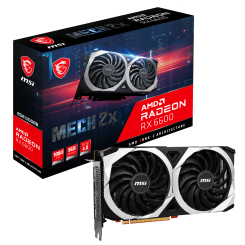 Видеокарта MSI Radeon RX 6600 MECH 2X 8192MB (RX 6600 MECH 2X 8G) (Восстановлено продавцом, 804384)