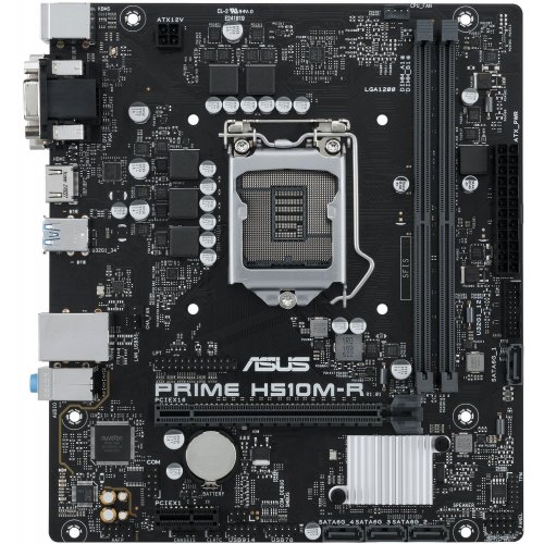 Материнская плата Asus PRIME H510M-R-SI (s1200, Intel H510) (Восстановлено продавцом, 804439) купить в Украине: Киев, Днепр, Харьков, Одесса  | Проверка совместимости, низкая цена, отзывы, характеристики от TELEMART фото