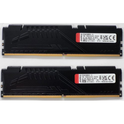 Озп Kingston DDR5 16GB (2x8GB) 6000Mhz FURY Beast (KF560C36BBEK2-16) (Відновлено продавцем, 804474) купити в Україні: Київ, Львів, Хмельницький, Тернопіль | Перевірка сумісності, низька ціна, відгуки, характеристики від TELEMART фото