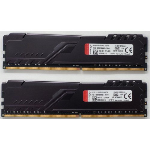 Озп Kingston DDR4 32GB (2x16GB) 3200Mhz FURY Beast Black (KF432C16BB1K2/32) (Відновлено продавцем, 804475) купити в Україні: Київ, Львів, Хмельницький, Тернопіль | Перевірка сумісності, низька ціна, відгуки, характеристики від TELEMART фото