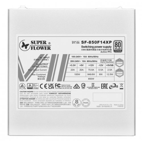 Блок питания Super Flower Leadex VII XP Pro 1000W ATX 3.1 (SF-1000F14XP WHITE) White купить в Украине: Киев, Днепр, Харьков, Одесса  | Проверка совместимости, низкая цена, отзывы, характеристики от TELEMART фото
