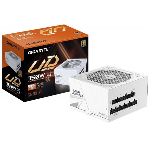 Блок живлення Gigabyte UD750GM PG5 V2 750W (GP-UD750GM PG5 ICE) Ice купити в Україні: Київ, Львів, Хмельницький, Тернопіль | Перевірка сумісності, низька ціна, відгуки, характеристики від TELEMART фото