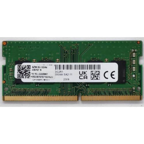 Озп Crucial SODIMM DDR4 8GB 3200Mhz (CT8G4SFRA32A) (Відновлено продавцем, 804819) купити в Україні: Київ, Львів, Хмельницький, Тернопіль | Перевірка сумісності, низька ціна, відгуки, характеристики від TELEMART фото