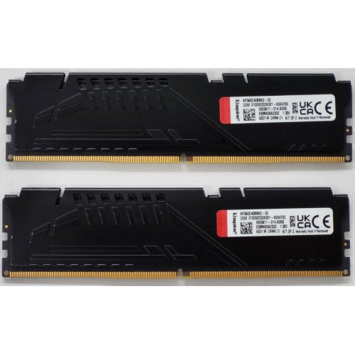 Озу Kingston DDR5 32GB (2x16GB) 6000Mhz FURY Beast Black (KF560C40BBK2-32) (Восстановлено продавцом, 804855) купить в Украине: Киев, Днепр, Харьков, Одесса  | Проверка совместимости, низкая цена, отзывы, характеристики от TELEMART фото