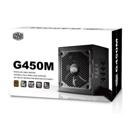 Продать Блок питания Cooler Master G450M 450W (RS450-AMAAB1) по Trade-In интернет-магазине Телемарт - Киев, Днепр, Украина фото