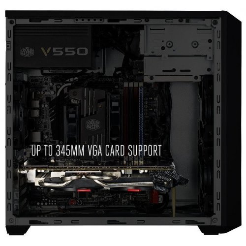 Корпус Cooler Master MasterBox Lite 3 без БП (MCW-L3S2-KN5N) Black (Восстановлено продавцом, 805049) купить в Украине: Киев, Днепр, Харьков, Одесса  | Проверка совместимости, низкая цена, отзывы, характеристики от TELEMART фото