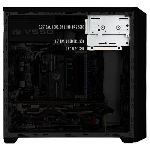 Корпус Cooler Master MasterBox Lite 3 без БП (MCW-L3S2-KN5N) Black (Восстановлено продавцом, 805049) купить в Украине: Киев, Днепр, Харьков, Одесса  | Проверка совместимости, низкая цена, отзывы, характеристики от TELEMART фото