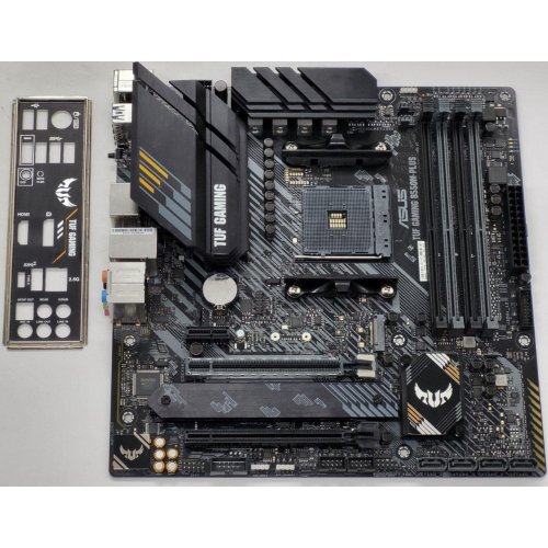 Материнская плата Asus TUF GAMING B550M-PLUS (sAM4, AMD B550) (Восстановлено продавцом, 805159) купить в Украине: Киев, Днепр, Харьков, Одесса  | Проверка совместимости, низкая цена, отзывы, характеристики от TELEMART фото