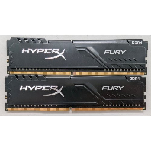 Озп HyperX DDR4 16GB (2x8GB) 2666Mhz Fury Black (HX426C16FB3K2/16) (Відновлено продавцем, 805296) купити в Україні: Київ, Львів, Хмельницький, Тернопіль | Перевірка сумісності, низька ціна, відгуки, характеристики від TELEMART фото