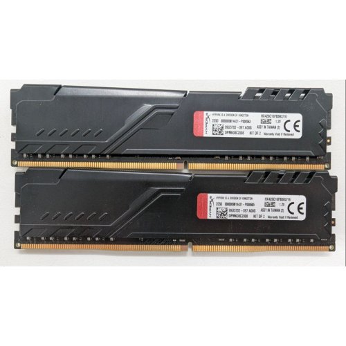 Озп HyperX DDR4 16GB (2x8GB) 2666Mhz Fury Black (HX426C16FB3K2/16) (Відновлено продавцем, 805296) купити в Україні: Київ, Львів, Хмельницький, Тернопіль | Перевірка сумісності, низька ціна, відгуки, характеристики від TELEMART фото
