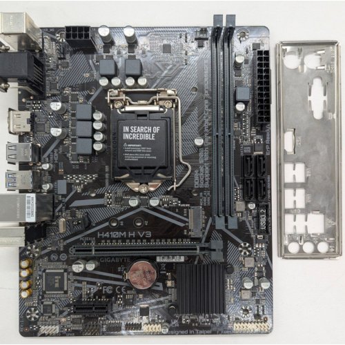 Материнська плата Gigabyte H410M H V3 (s1200, Intel H410) (Відновлено продавцем, 805320) купити в Україні: Київ, Львів, Хмельницький, Тернопіль | Перевірка сумісності, низька ціна, відгуки, характеристики від TELEMART фото