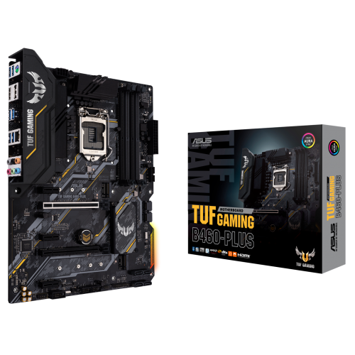 Материнська плата Asus TUF GAMING B460-PLUS (s1200, Intel B460) (Відновлено продавцем, 805321) купити в Україні: Київ, Львів, Хмельницький, Тернопіль | Перевірка сумісності, низька ціна, відгуки, характеристики від TELEMART фото