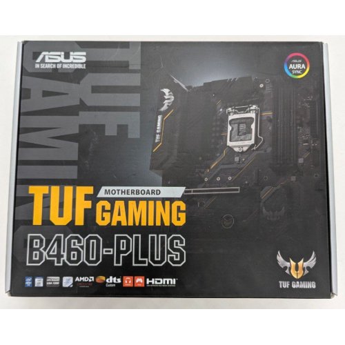 Материнська плата Asus TUF GAMING B460-PLUS (s1200, Intel B460) (Відновлено продавцем, 805321) купити в Україні: Київ, Львів, Хмельницький, Тернопіль | Перевірка сумісності, низька ціна, відгуки, характеристики від TELEMART фото