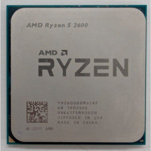 Процесор AMD Ryzen 5 2600 3.4(3.9)GHz 16MB sAM4 Tray (YD2600BBM6IAF) (Відновлено продавцем, 805326) купити в Україні: Київ, Львів, Хмельницький, Тернопіль | Перевірка сумісності, низька ціна, відгуки, характеристики від TELEMART фото