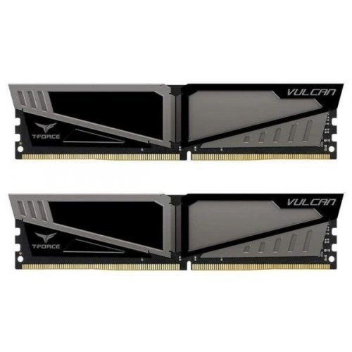 Озу Team DDR4 16GB (2x8GB) 2400Mhz T-Force Vulcan Gray (TLGD416G2400HC14DC01) (Восстановлено продавцом, 805327) купить в Украине: Киев, Днепр, Харьков, Одесса  | Проверка совместимости, низкая цена, отзывы, характеристики от TELEMART фото
