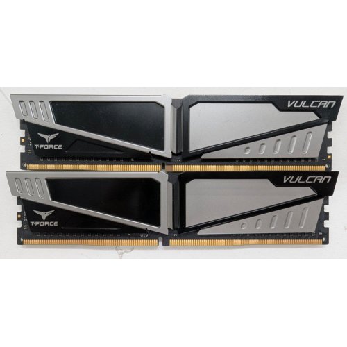 Озу Team DDR4 16GB (2x8GB) 2400Mhz T-Force Vulcan Gray (TLGD416G2400HC14DC01) (Восстановлено продавцом, 805327) купить в Украине: Киев, Днепр, Харьков, Одесса  | Проверка совместимости, низкая цена, отзывы, характеристики от TELEMART фото