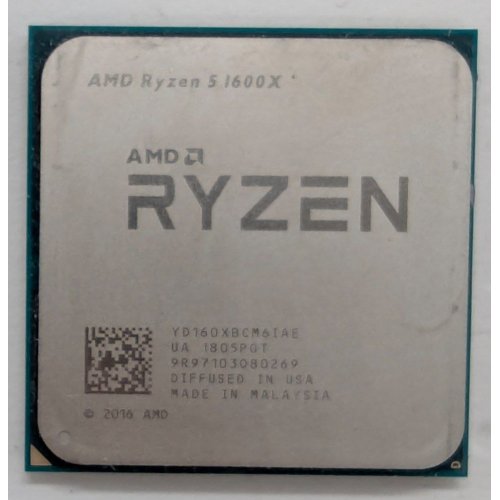 Процесор AMD Ryzen 5 1600X 3.6(4.0)GHz sAM4 Tray (YD160XBCM6IAE) (Відновлено продавцем, 805422) купити в Україні: Київ, Львів, Хмельницький, Тернопіль | Перевірка сумісності, низька ціна, відгуки, характеристики від TELEMART фото