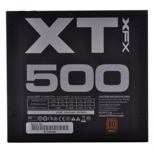 Продати Блок живлення XFX XT 500W (P1-500B-XTFR) за Trade-In у інтернет-магазині Телемарт - Київ, Дніпро, Україна фото