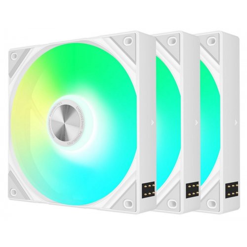 Набір кулерів для корпусу TRYX Rota SL 120 ARGB Triple Pack (F-R120A-AM3M-G0W) White купити в Україні: Київ, Львів, Хмельницький, Тернопіль | Перевірка сумісності, низька ціна, відгуки, характеристики від TELEMART фото