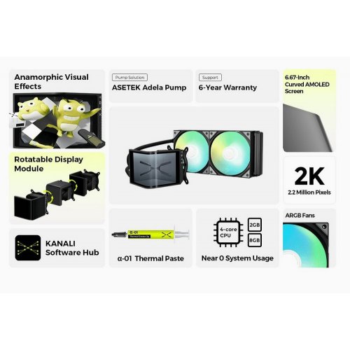 Готова СВО TRYX Panorama SE 240 ARGB (L-P240L-AM2M-G0K) Black купити в Україні: Київ, Львів, Хмельницький, Тернопіль | Перевірка сумісності, низька ціна, відгуки, характеристики від TELEMART фото