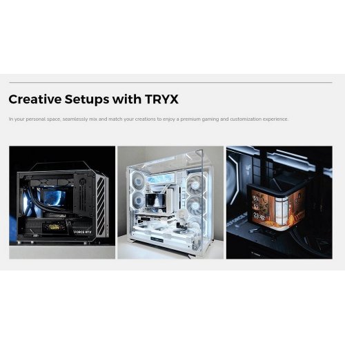 Готова СВО TRYX Panorama SE 240 ARGB (L-P240L-AM2M-G0W) White купити в Україні: Київ, Львів, Хмельницький, Тернопіль | Перевірка сумісності, низька ціна, відгуки, характеристики від TELEMART фото