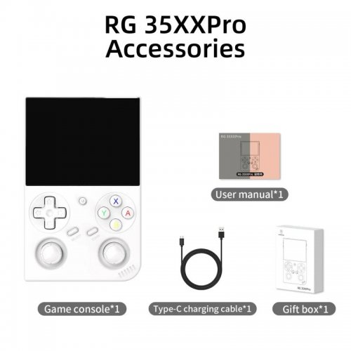 Портативна ретро-ігрова консоль Anbernic RG 35XXPRO 64GB White купити в Україні: Київ, Львів, Хмельницький, Тернопіль | Низька ціна, відгуки, характеристики від TELEMART фото