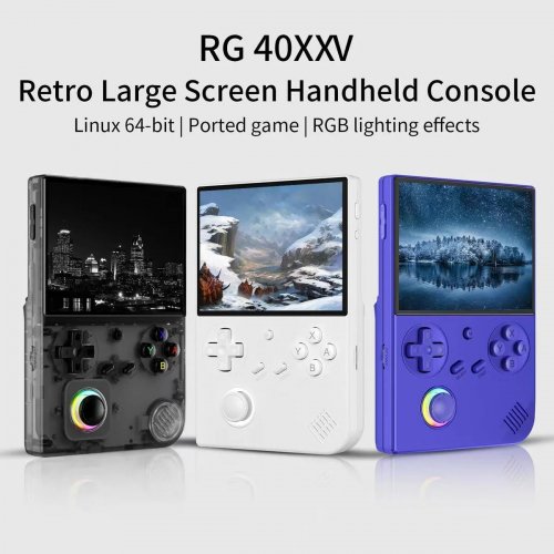 Портативна ретро-ігрова консоль Anbernic RG 40XXV 64GB Transparent Black купити в Україні: Київ, Львів, Хмельницький, Тернопіль | Низька ціна, відгуки, характеристики від TELEMART фото